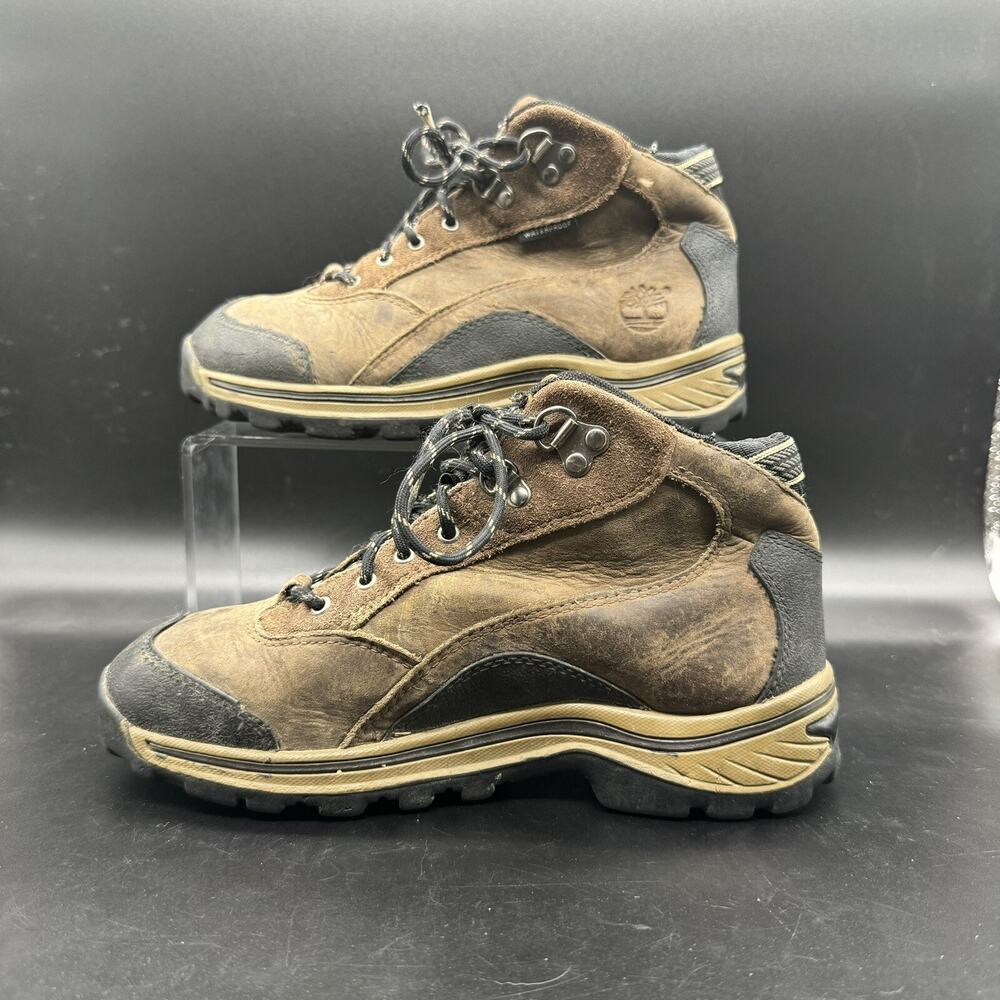 Timberland Boy’s Patuckaway Waterproof Hiking Trail Ankle Boots #66932 Size 4